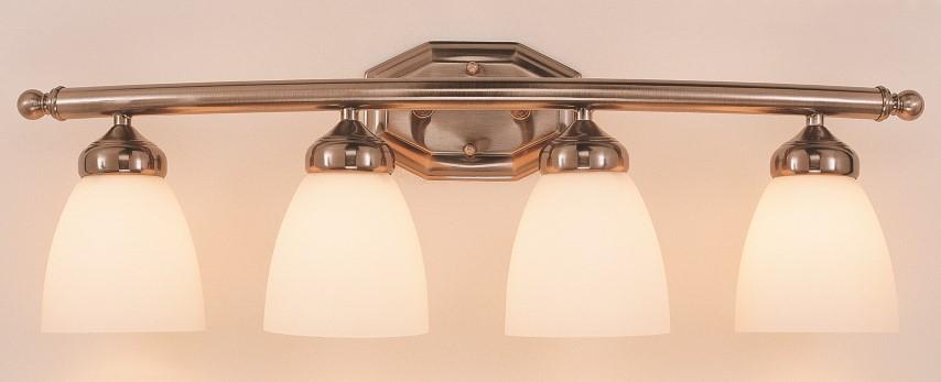 4LT BATH-BOWED ARM-WHITE FROST